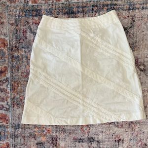 Ann Taylor white skirt